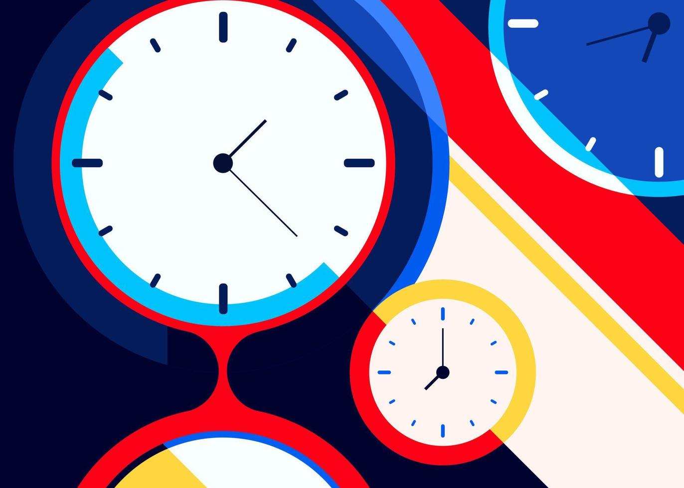 Banner with abstract watches. vector