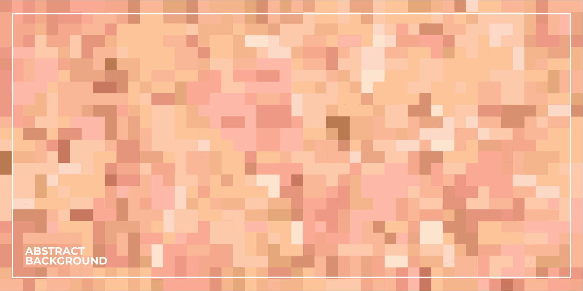 abstract geometric pixel square tiled mosaic background vector