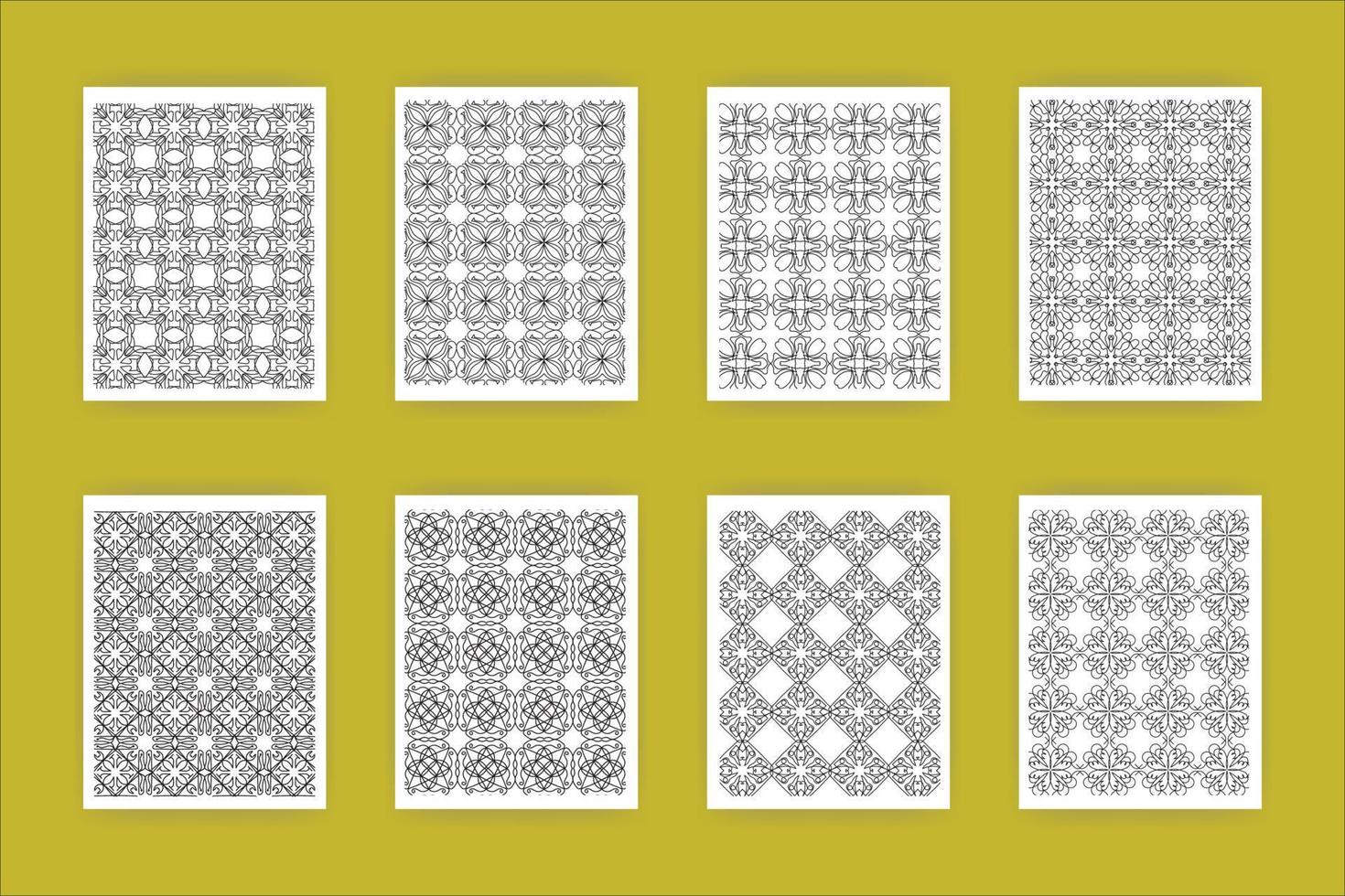 Scrapbook coloring pattern vector