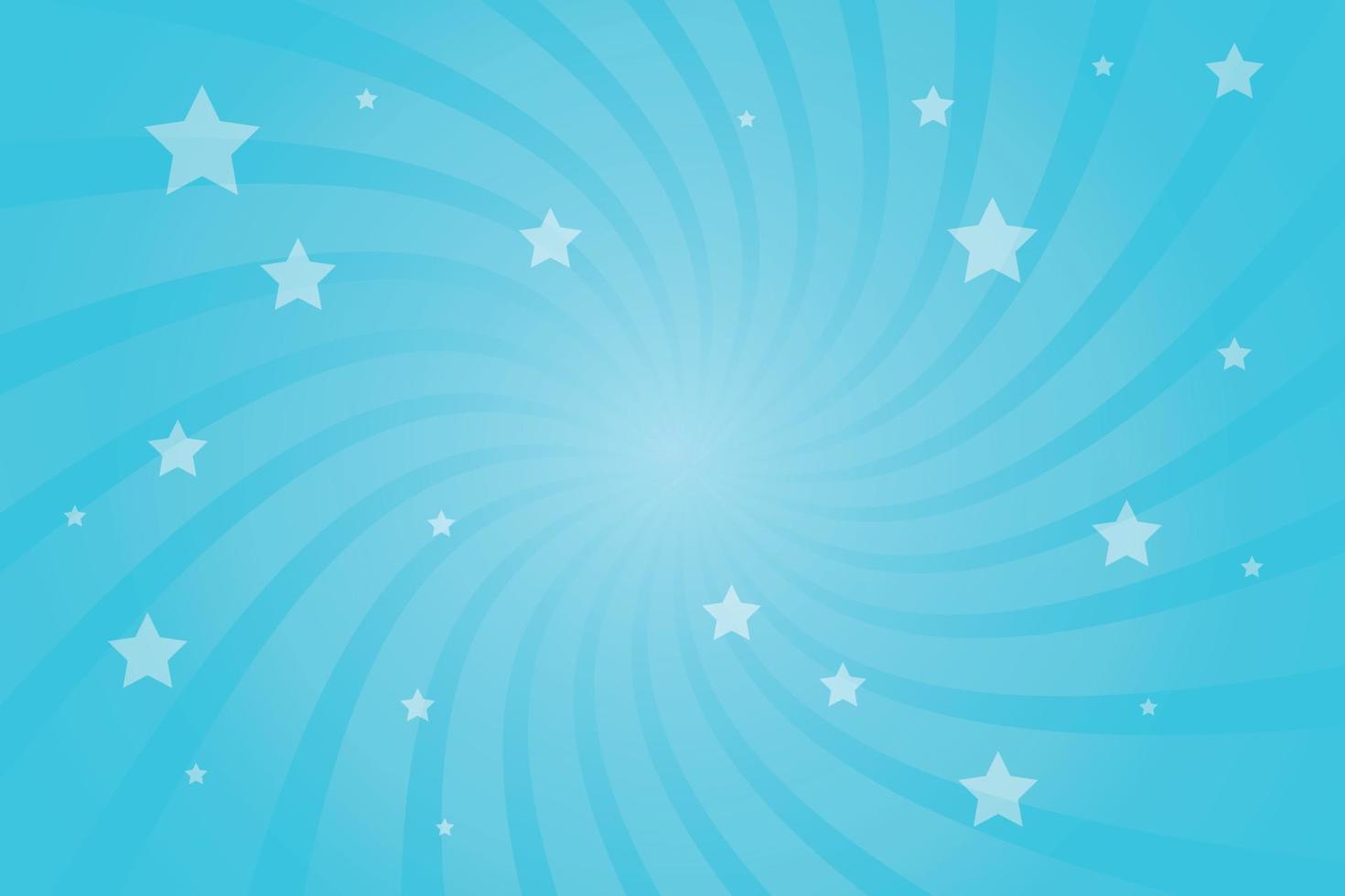 ilustración vectorial para el diseño de remolinos. rayos de rotación de la hélice. fondo brillante festivo de una espiral giratoria con estrellas. rayos de sol giratorios en un estilo cómico. ilustración vectorial vector