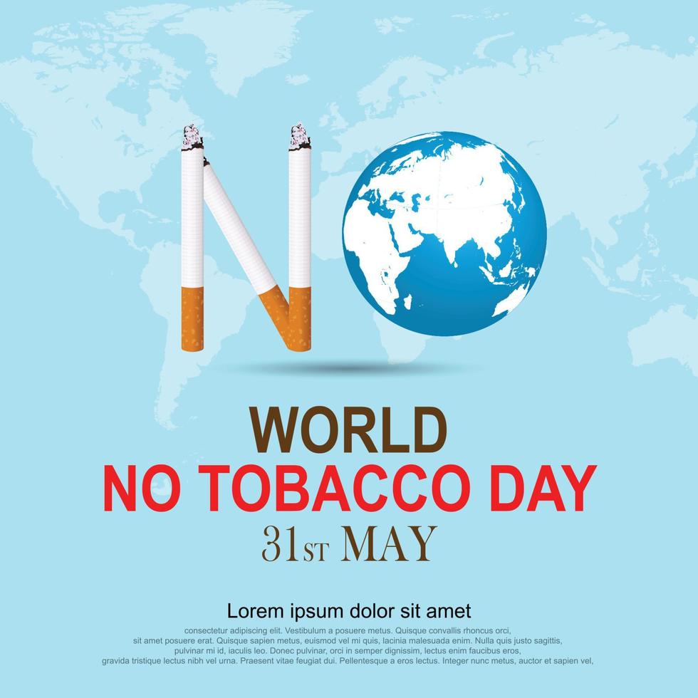 Stop Smoking. World No Tobacco Day. illustration Vector Eps 10.