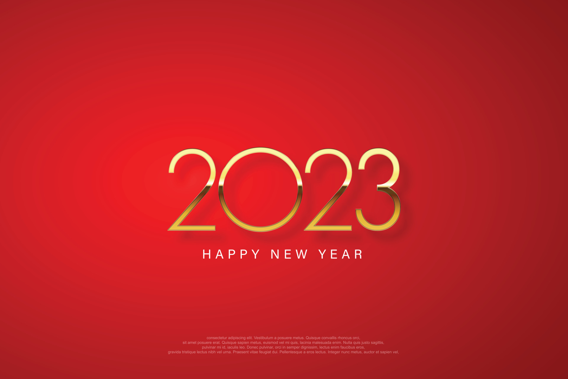 2023 Happy New Year Elegant Design Vector Illustration Of Golden 2023 Logo Numbers On Red Background Perfect Typography For 2023 Save The Date Luxury Designs And New Year Celebration 6950865 Vector Art At Vecteezy