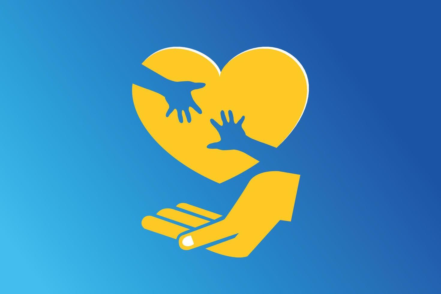 Join hands to help Prayers for all the victims od Ukrainian war with Russia Pray for Ukraine graphic Ukrainian flag, hand in heart, Solidarity with Ukrainians vector