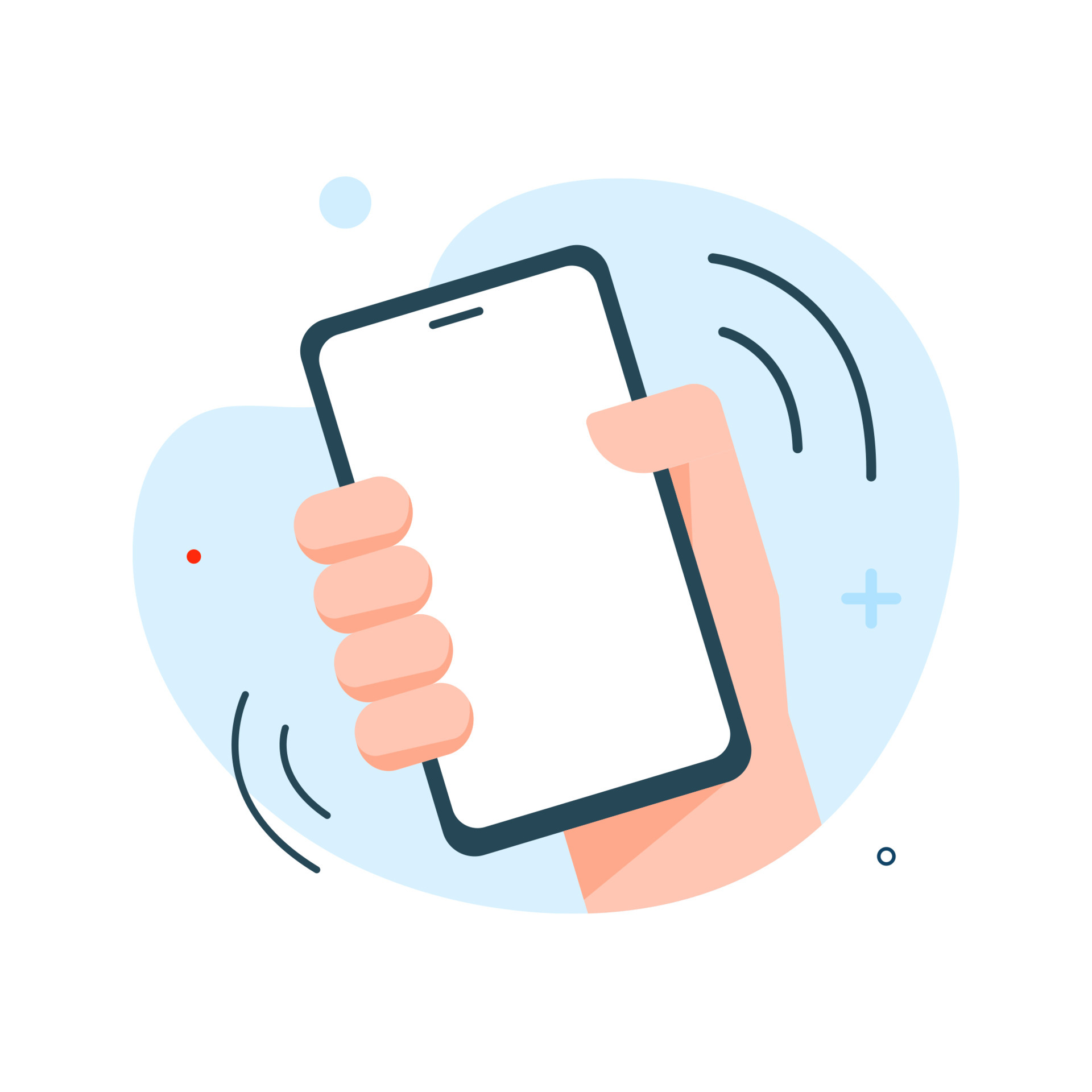 Shake Phone concept illustration flat design vector eps10. modern