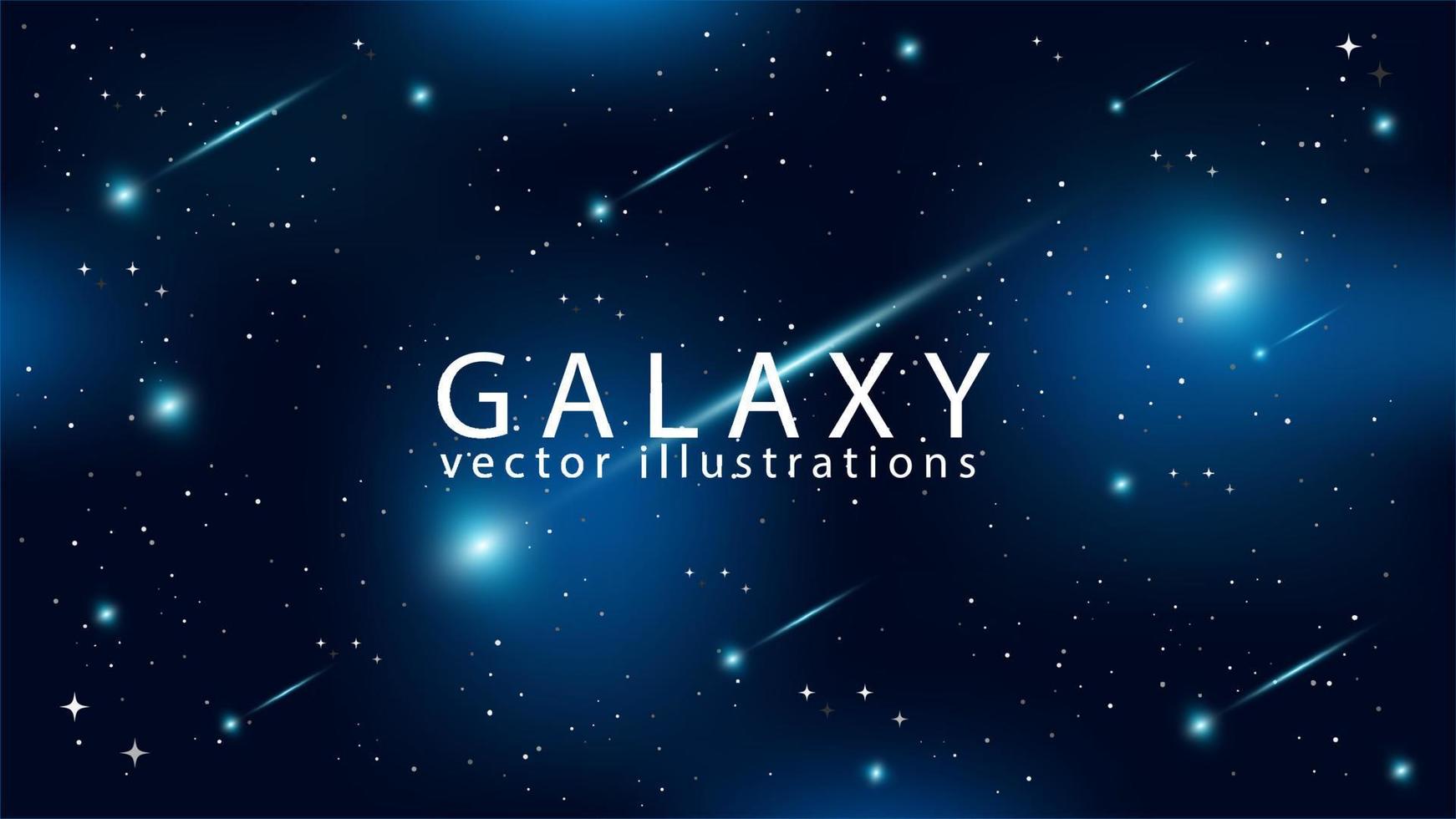 Galaxy space background with abstract shape and stars. Vector illustration
