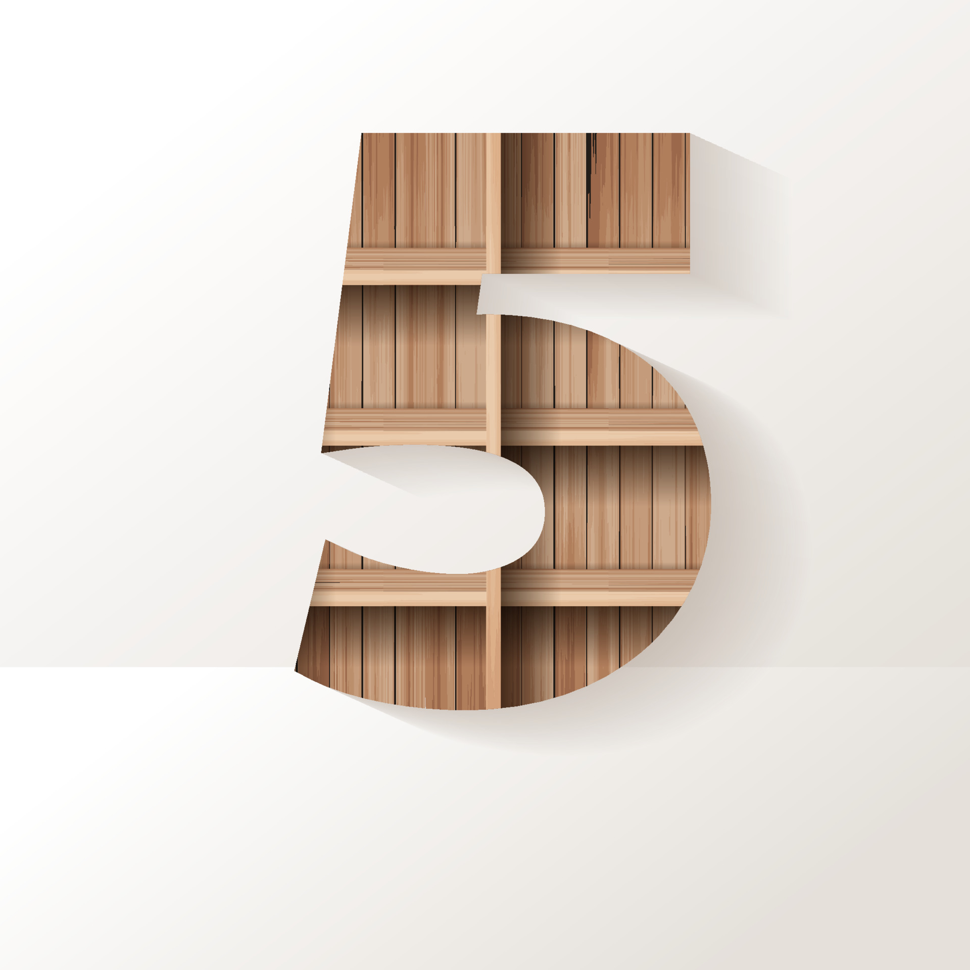 Vector wood shelf font design alphabet letter 6950995 Vector Art at