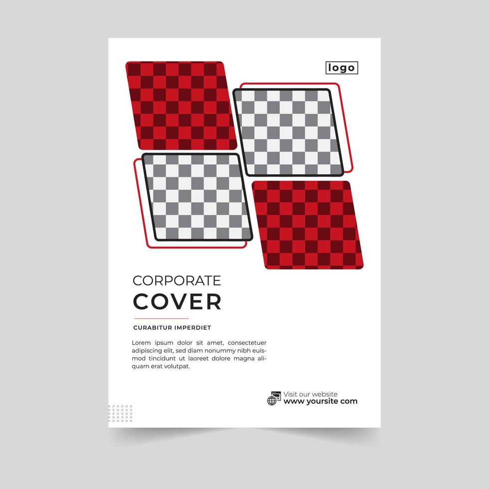 Business brochure annual report cover, modern brochure cover or flyer design. Leaflet presentation. Catalog with Abstract geometric background. Modern publication poster magazine, layout, template, vector