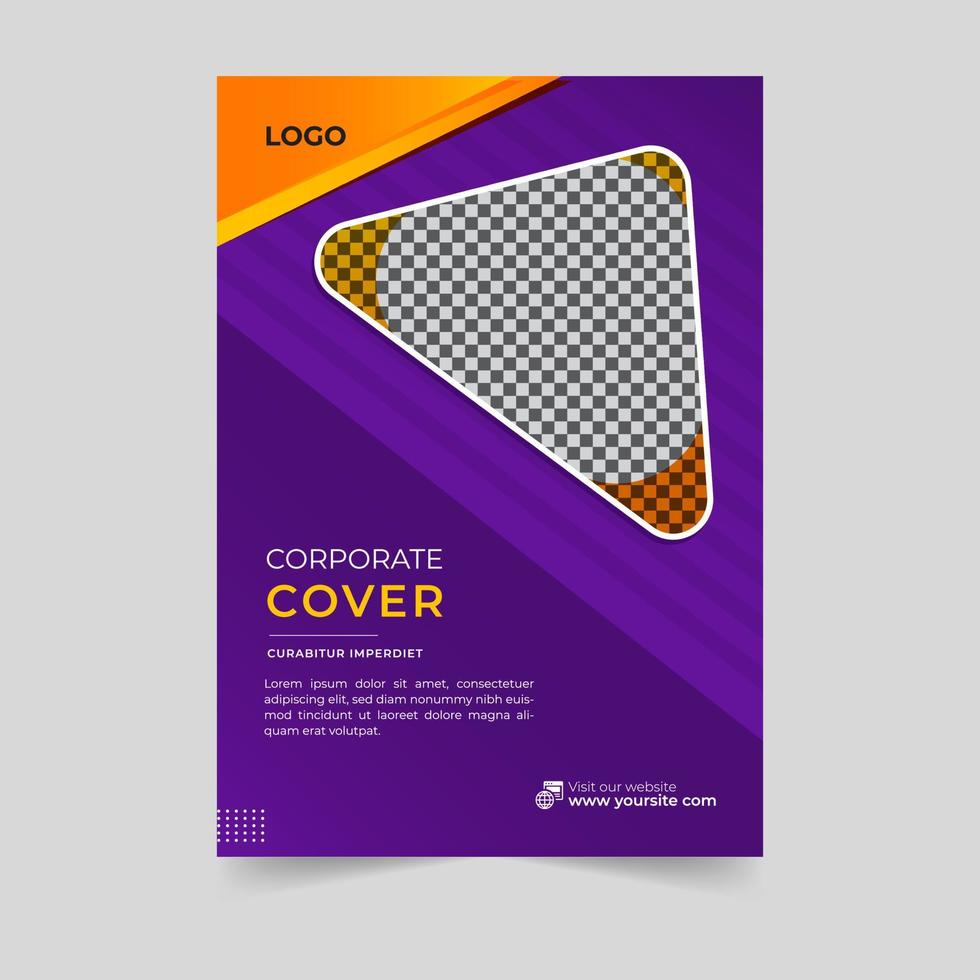 Business brochure annual report cover, modern brochure cover or flyer design. Leaflet presentation. Catalog with Abstract geometric background. Modern publication poster magazine, layout, template, vector