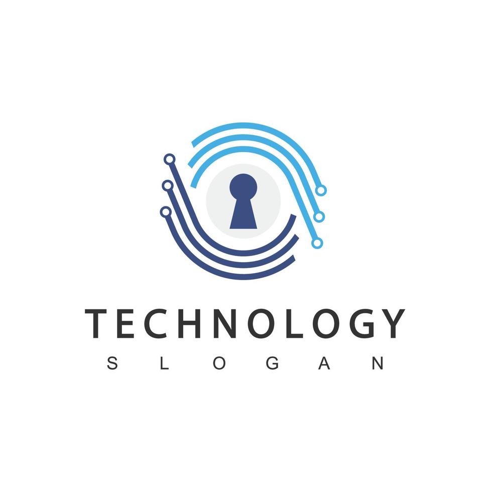 Security Logo Design Template, Cyber Secure Symbol vector