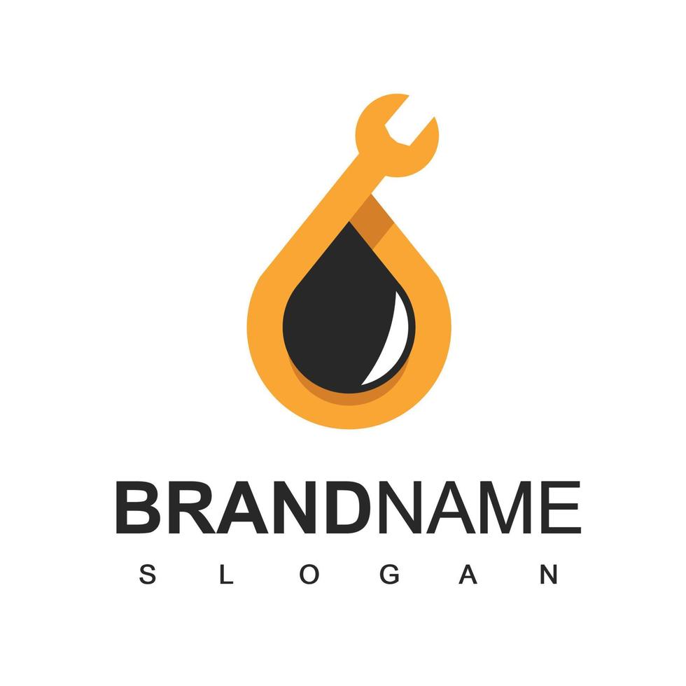 oil Company Logo, Oil Maintenance Symbol vector