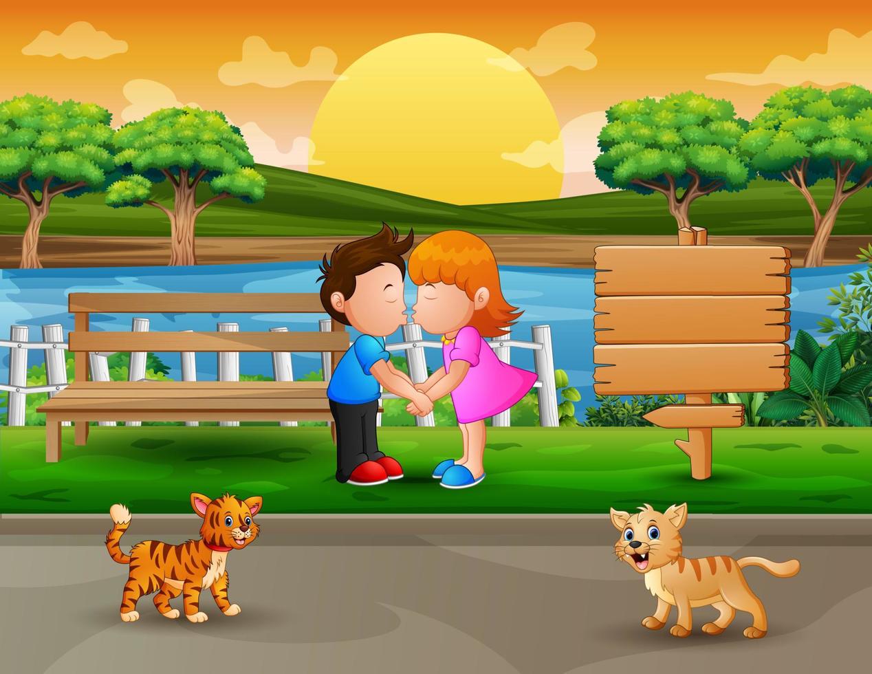 pareja adolescente besándose en el hermoso fondo de la naturaleza 6951754 Vector en Vecteezy pareja adolescente besándose en el hermoso fondo de la naturaleza 6951754 Vector en Vecteezy