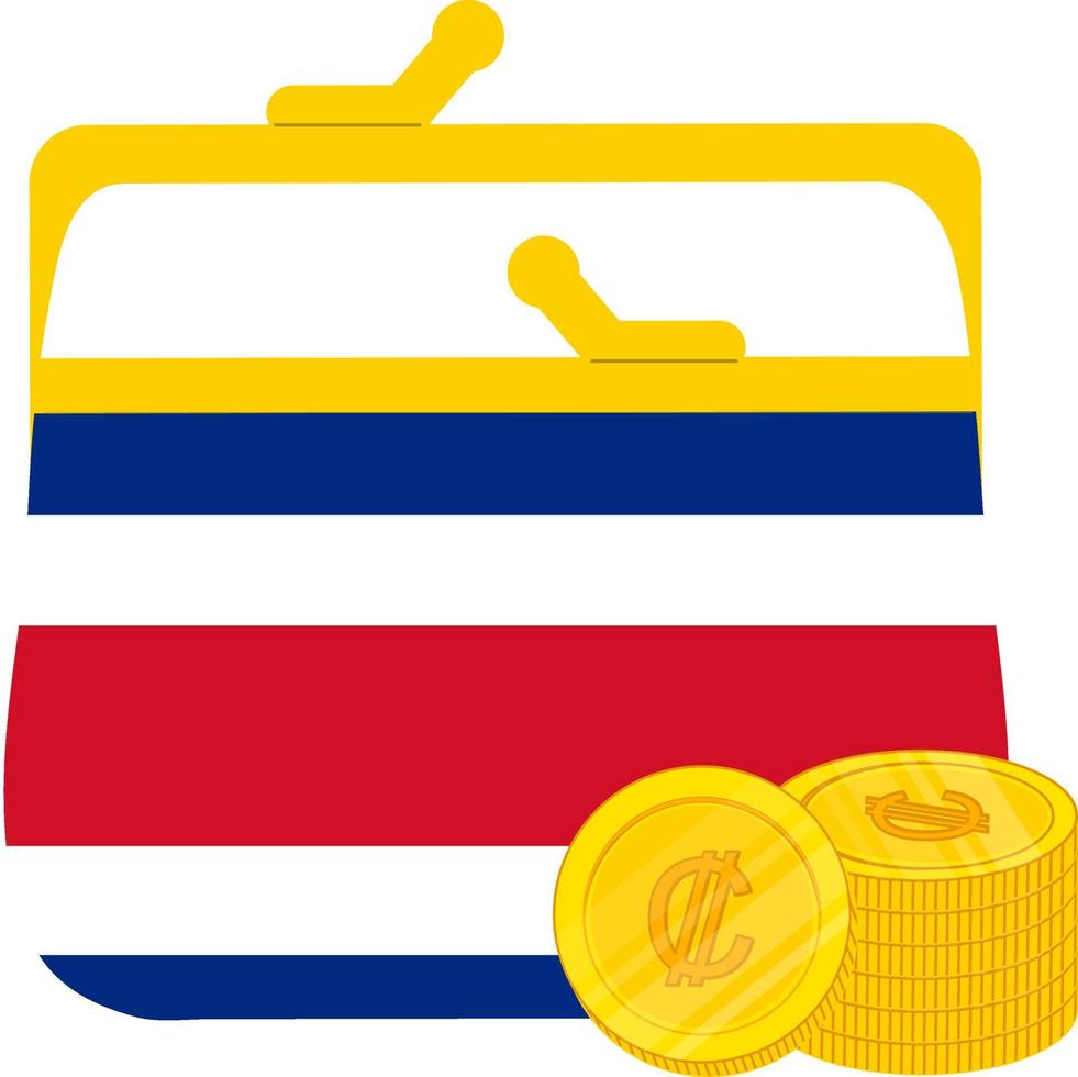 bandera de costa rica vector