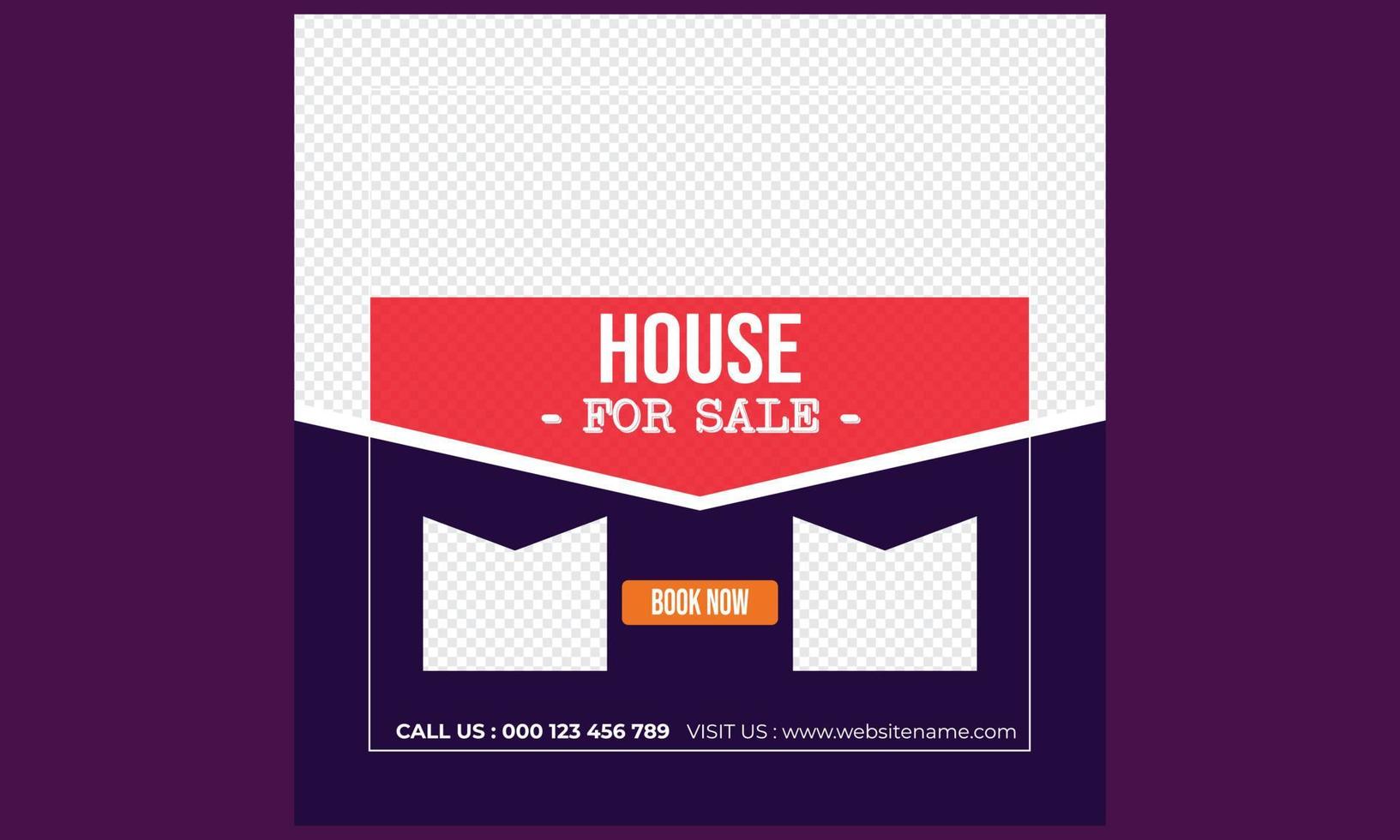 House for sale social media post design.eps vector