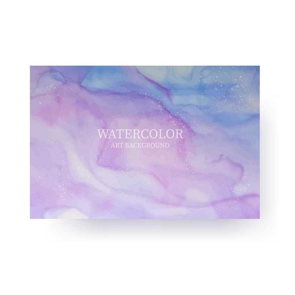 Elegance watercolor background with marble texture. Space. Galaxy. Vector illustration.