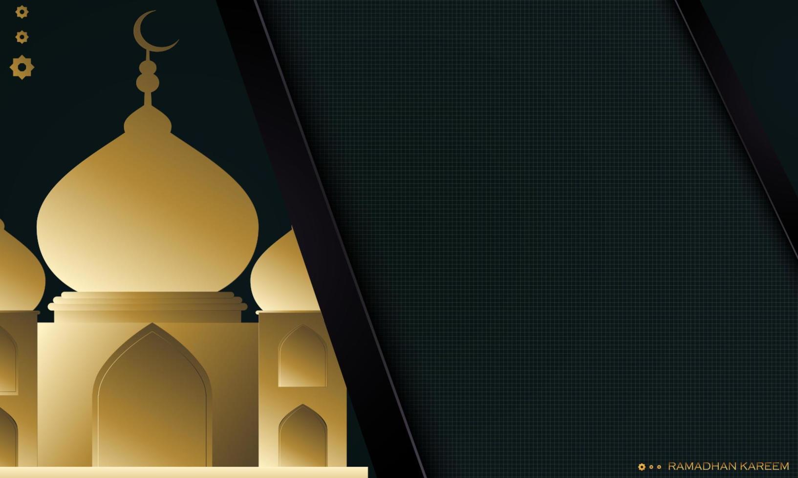 ramadan background with mosque design, ideal for islamic concept vector