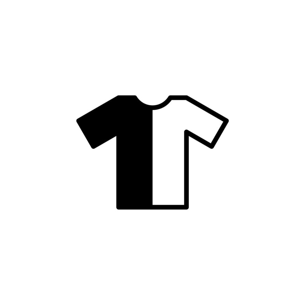 Shirt, Fashion, Polo, Clothes Solid Line Icon Vector Illustration Logo Template. Suitable For Many Purposes.