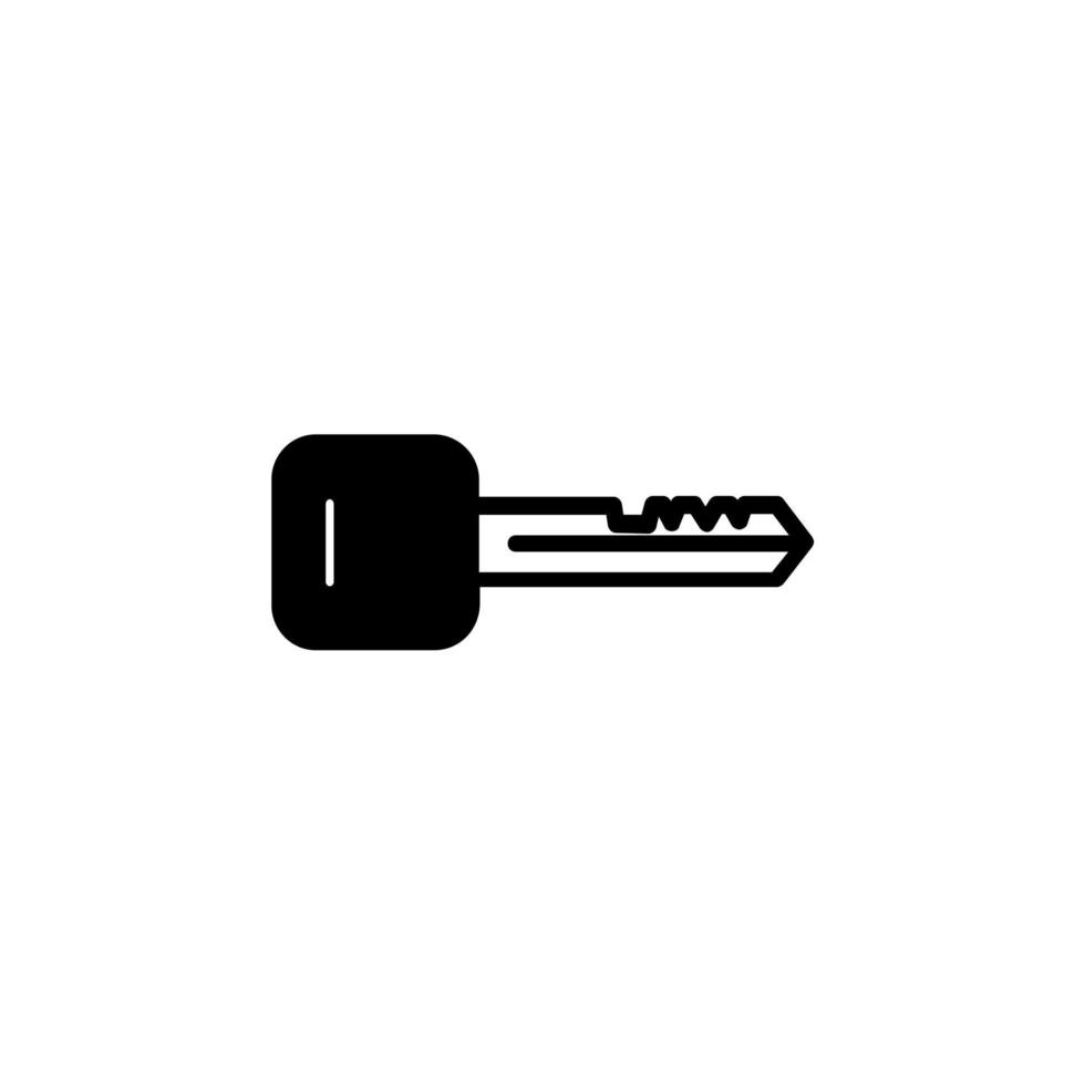 Key Solid Line Icon Vector Illustration Logo Template. Suitable For Many Purposes.