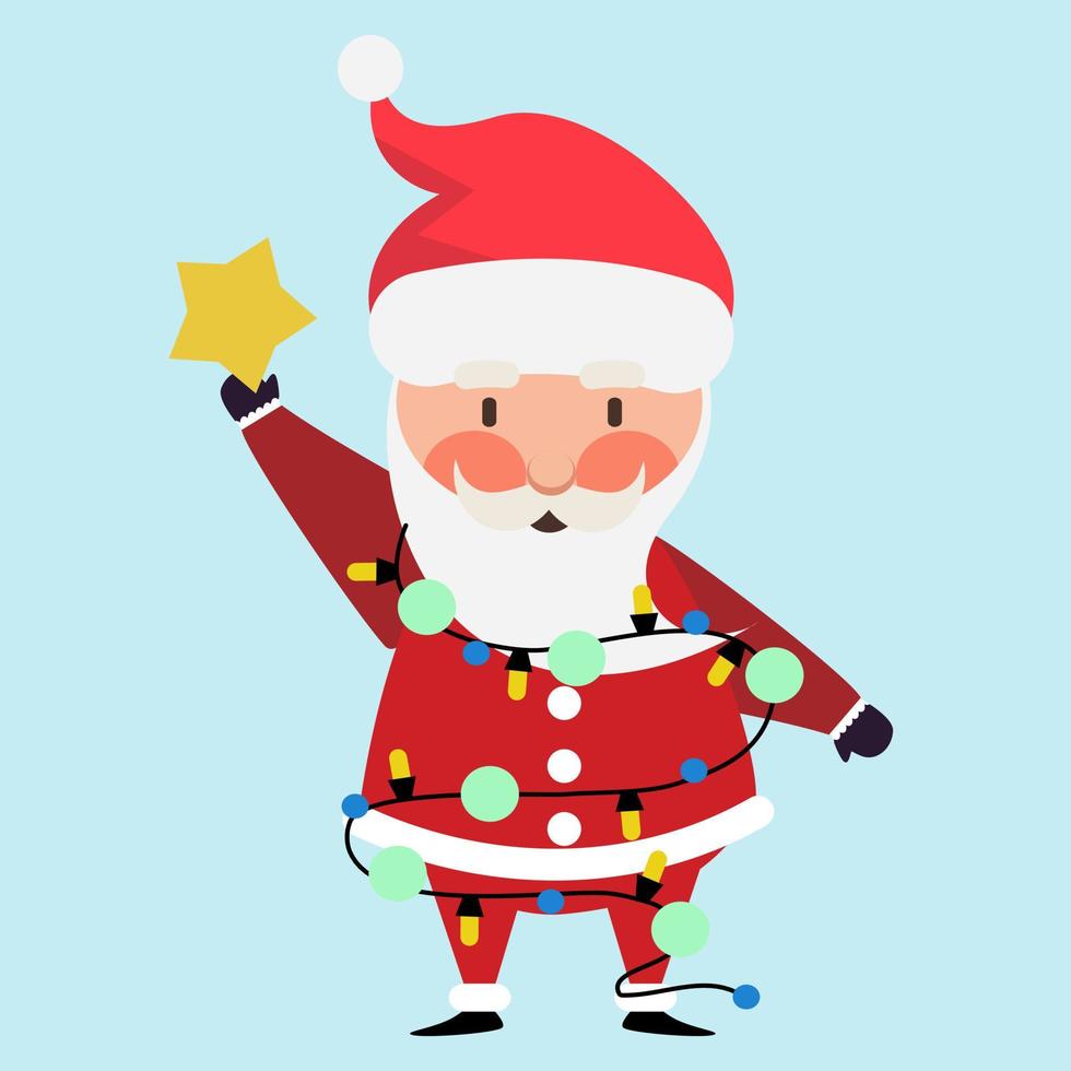 personaje de santa claus. vector