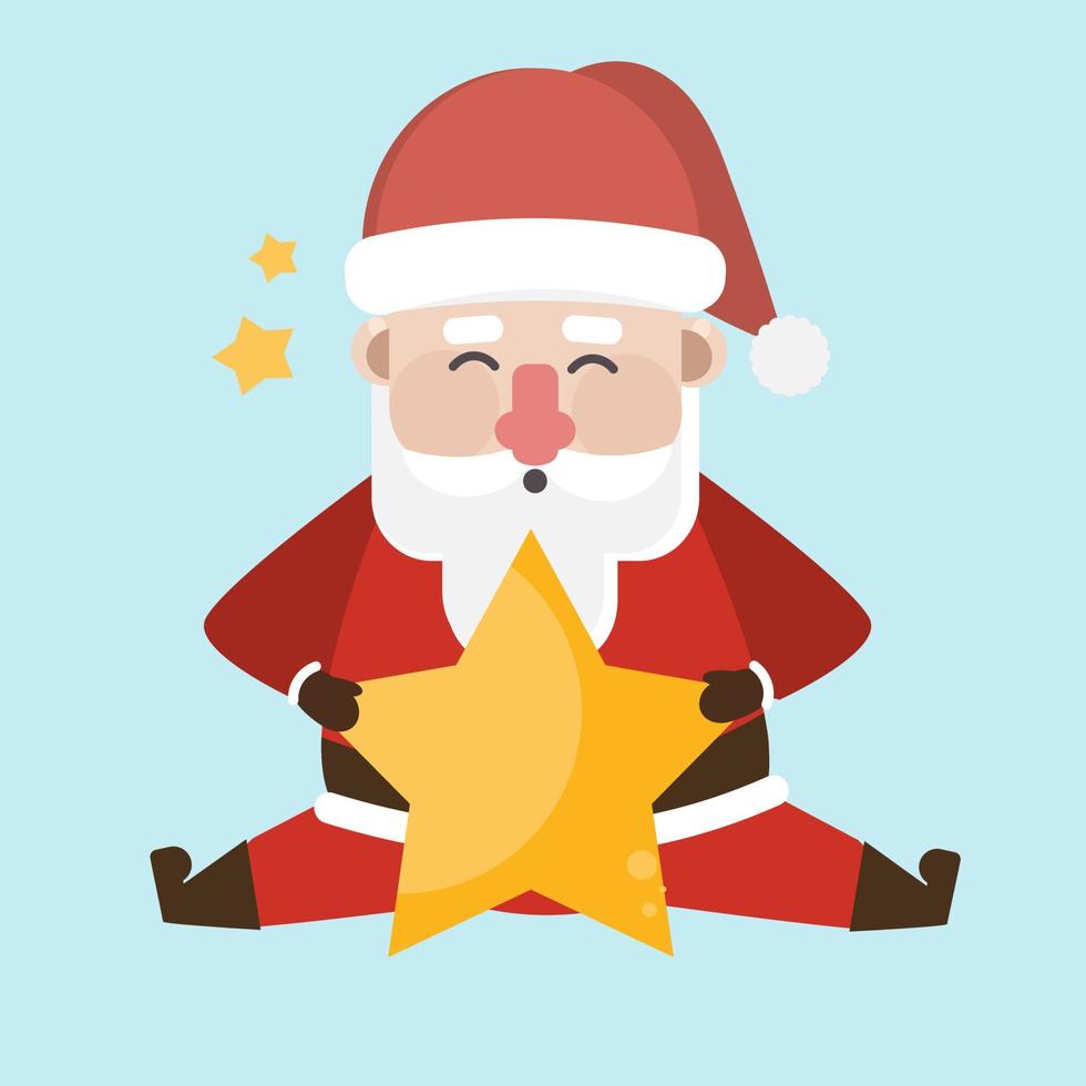 personaje de santa claus. vector