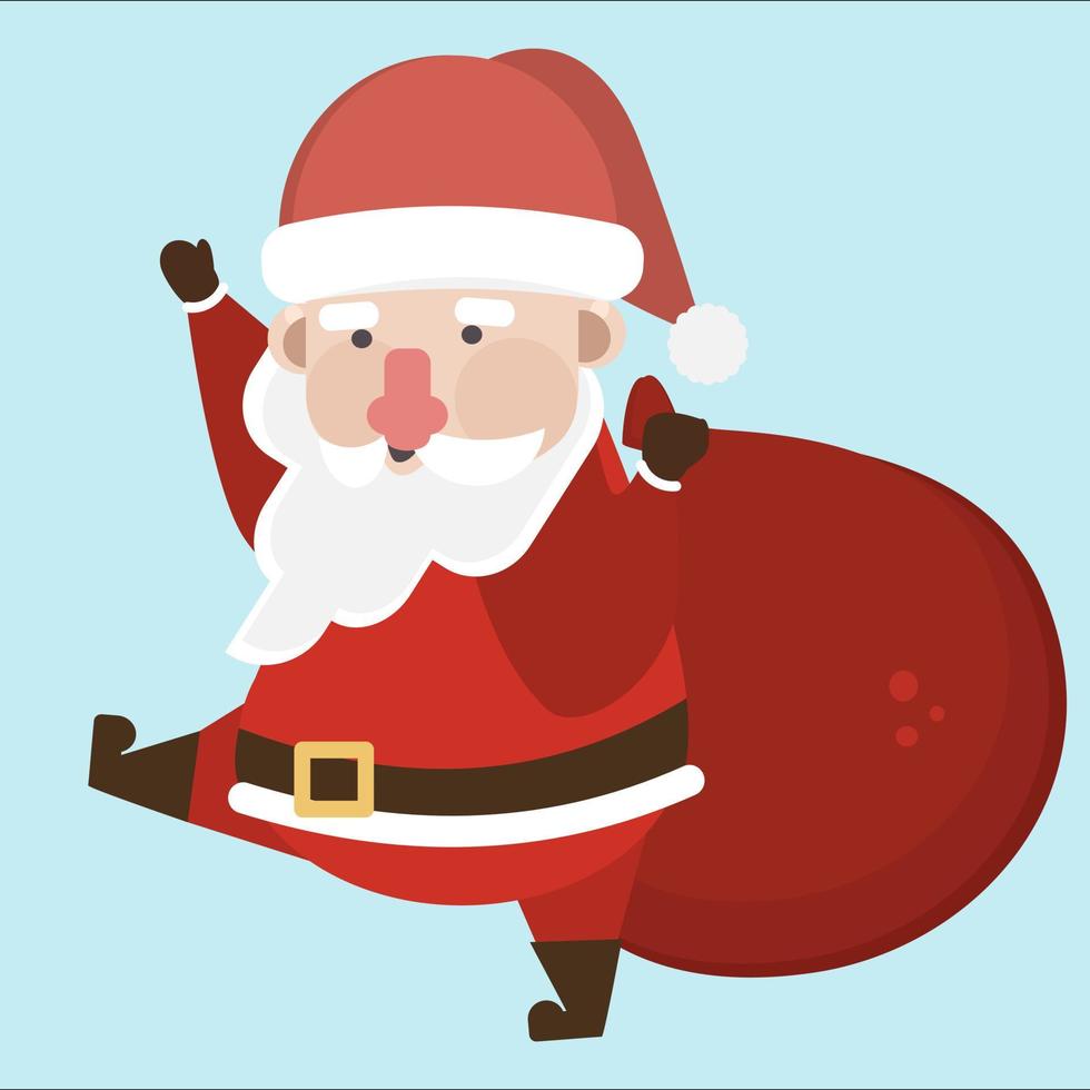 Santa clause character. vector