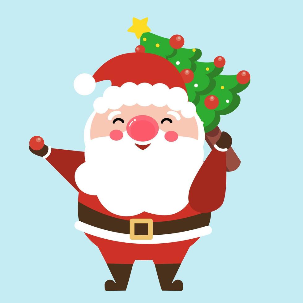 Santa clause character. vector