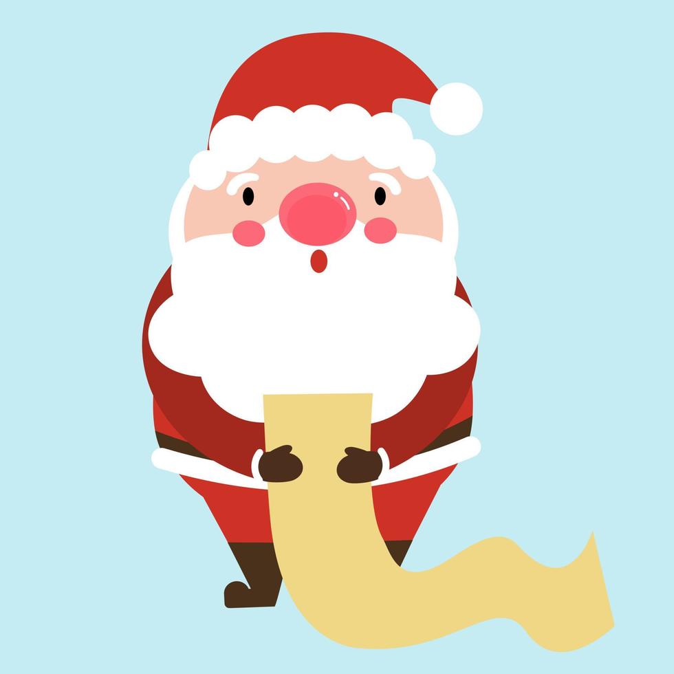 personaje de santa claus. vector