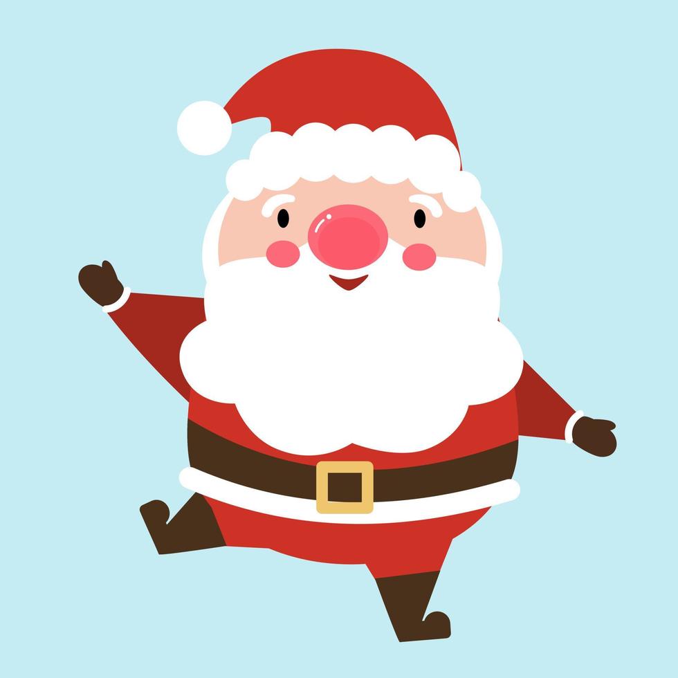 personaje de santa claus. vector