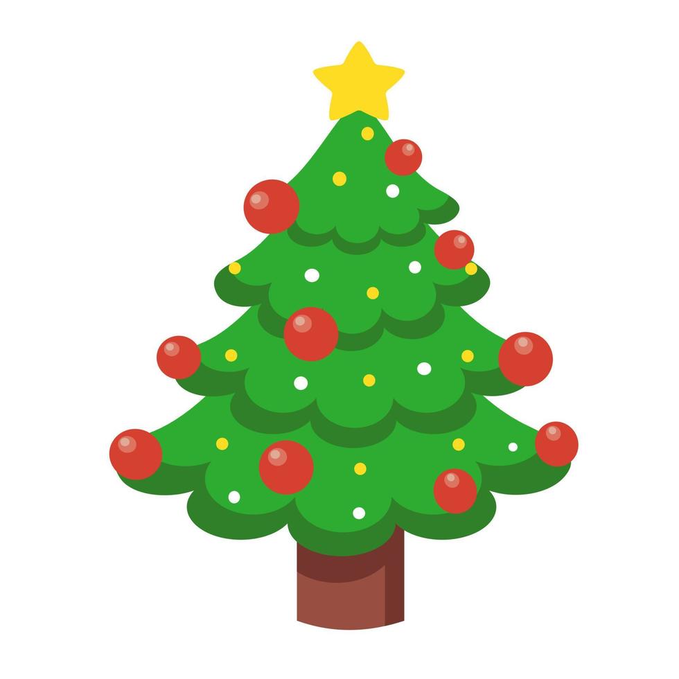 diseño de vector de árbol de navidad.