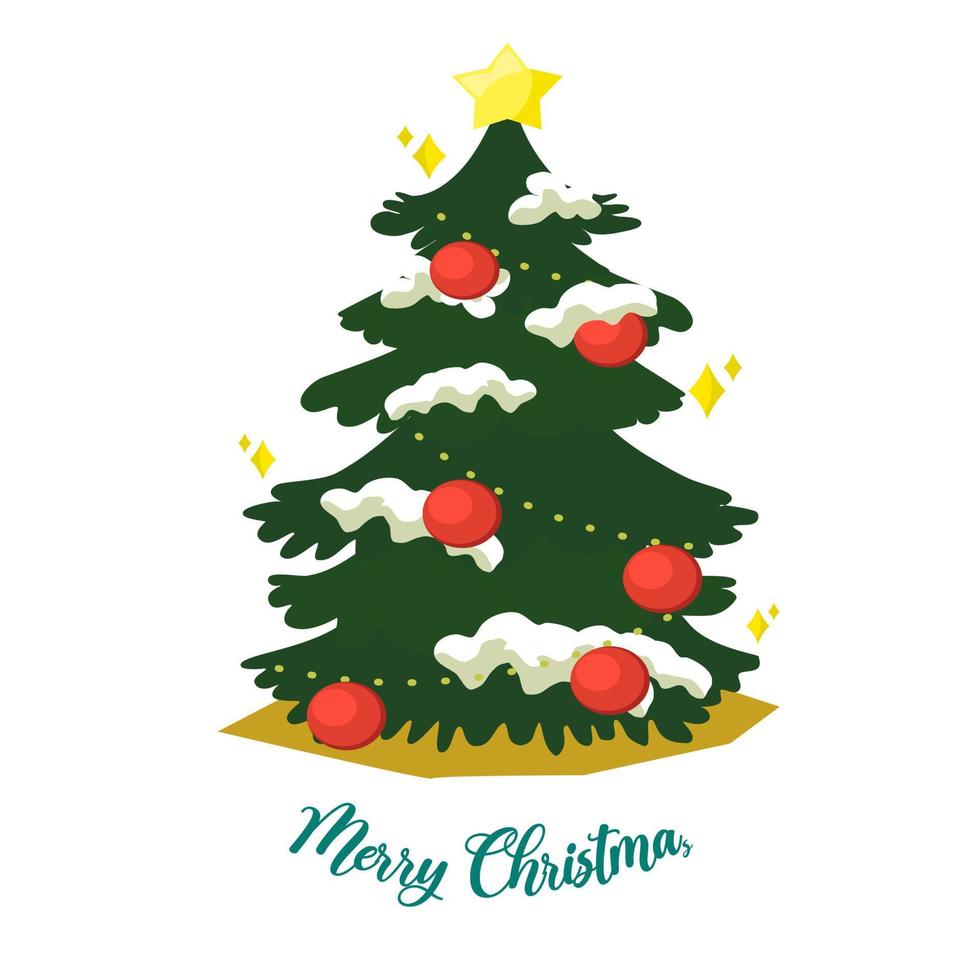 Christmas tree vector design. 6952501 Vector Art at Vecteezy
