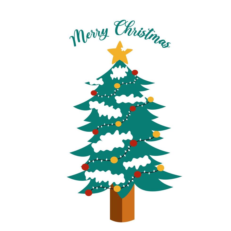 Christmas tree vector design.