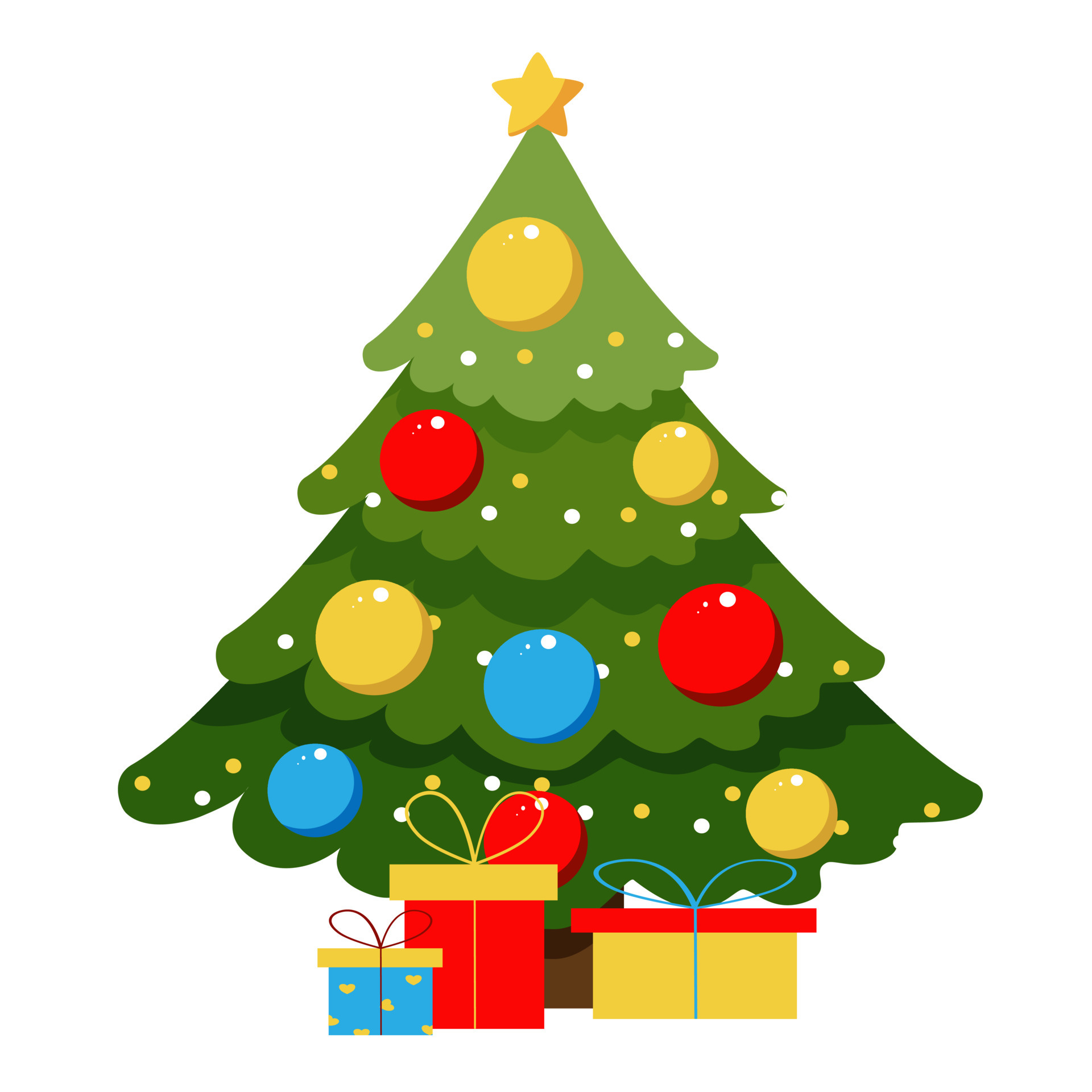 Christmas tree vector design. 6952508 Vector Art at Vecteezy