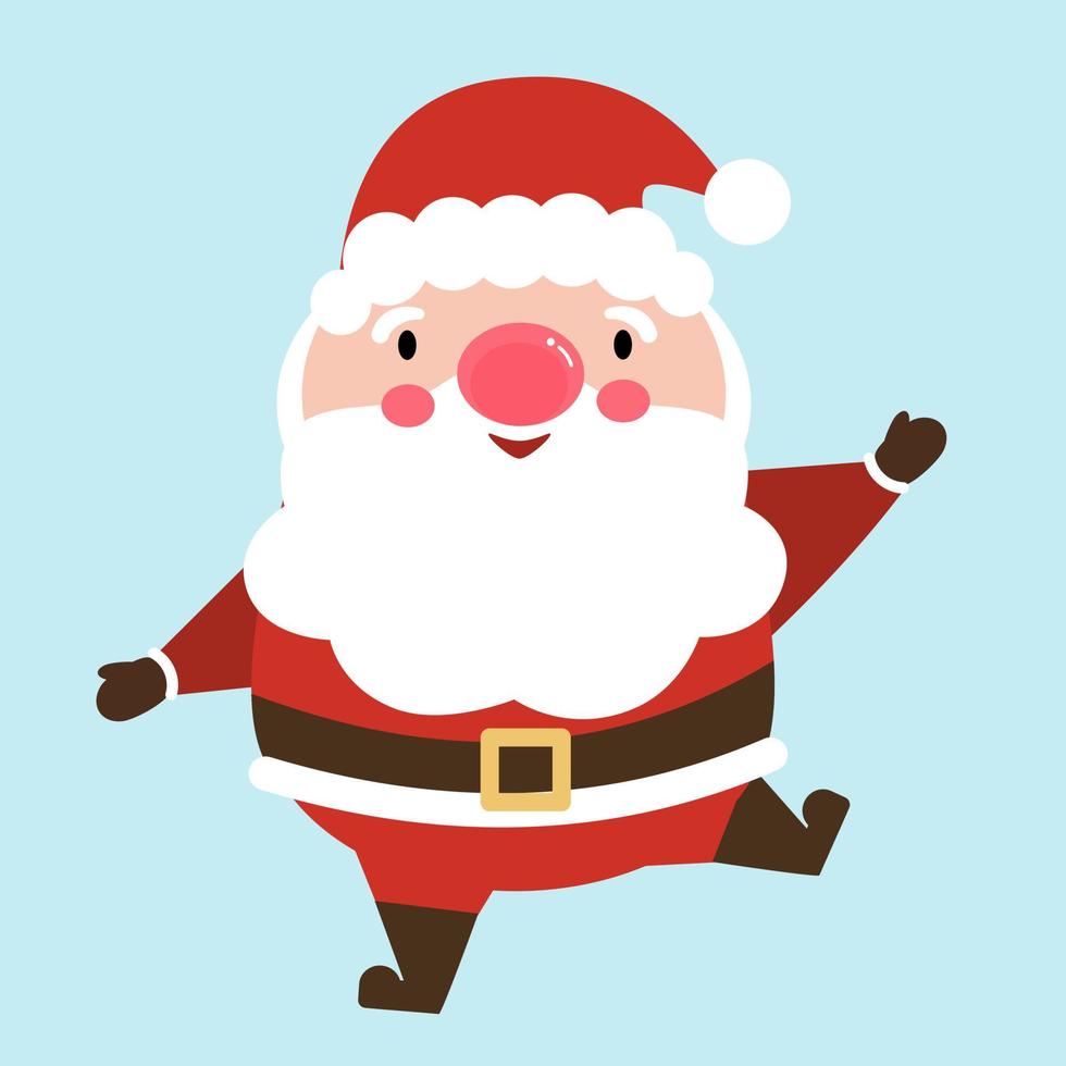 personaje de santa claus. vector