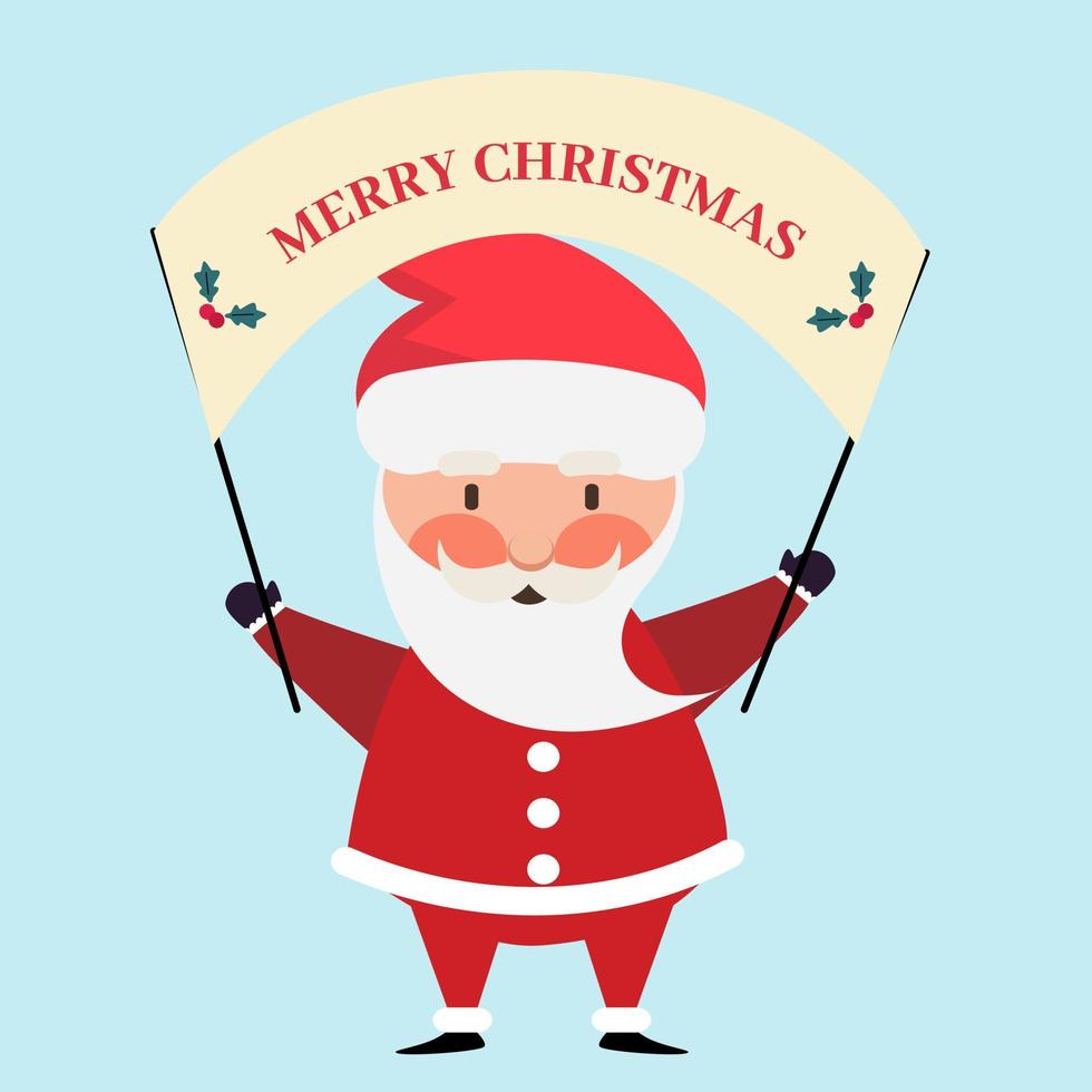 Santa clause character. vector