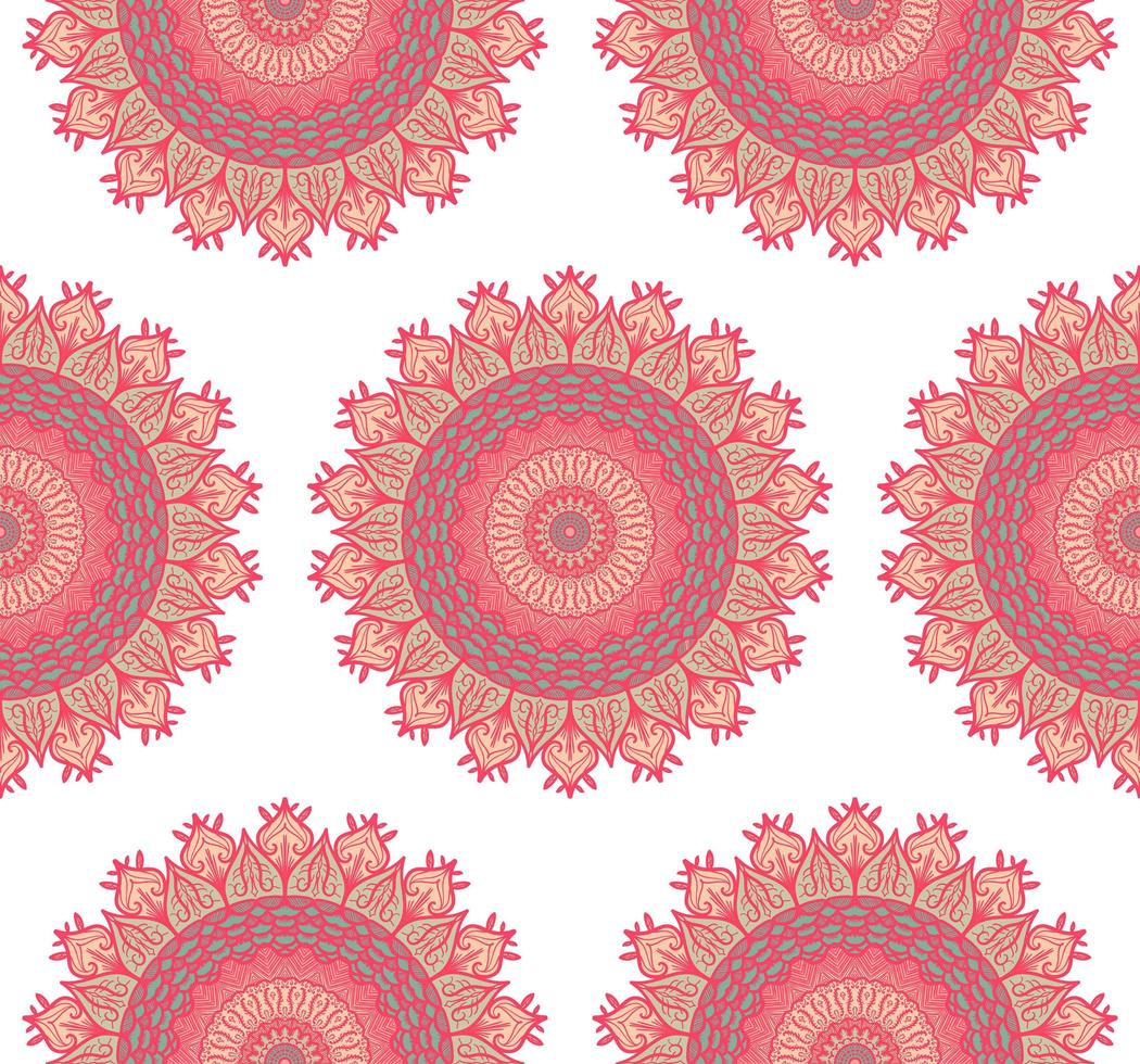 Mandala Seamless Pattern vector