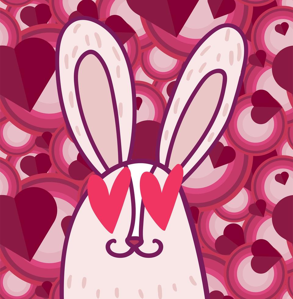 plantilla de dibujos animados de tarjeta de felicitación del día de san valentín vector