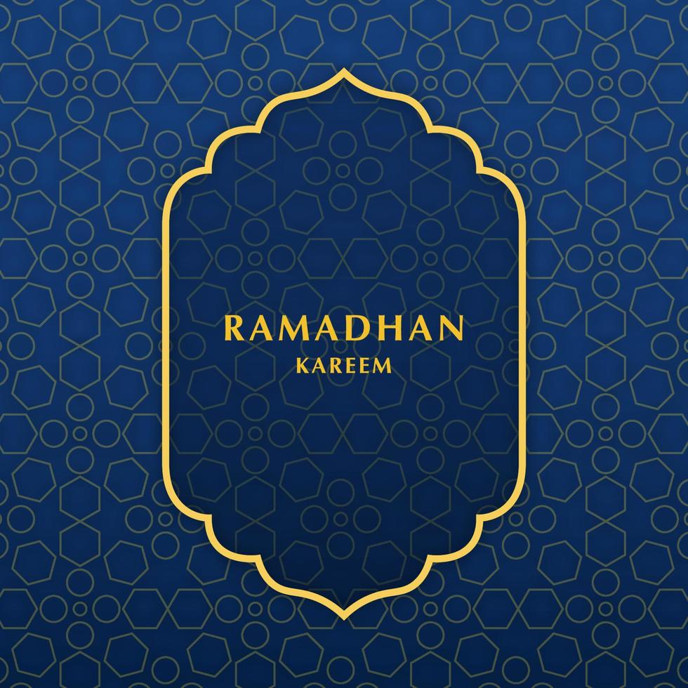Elegant Ramadan Square Background Template vector