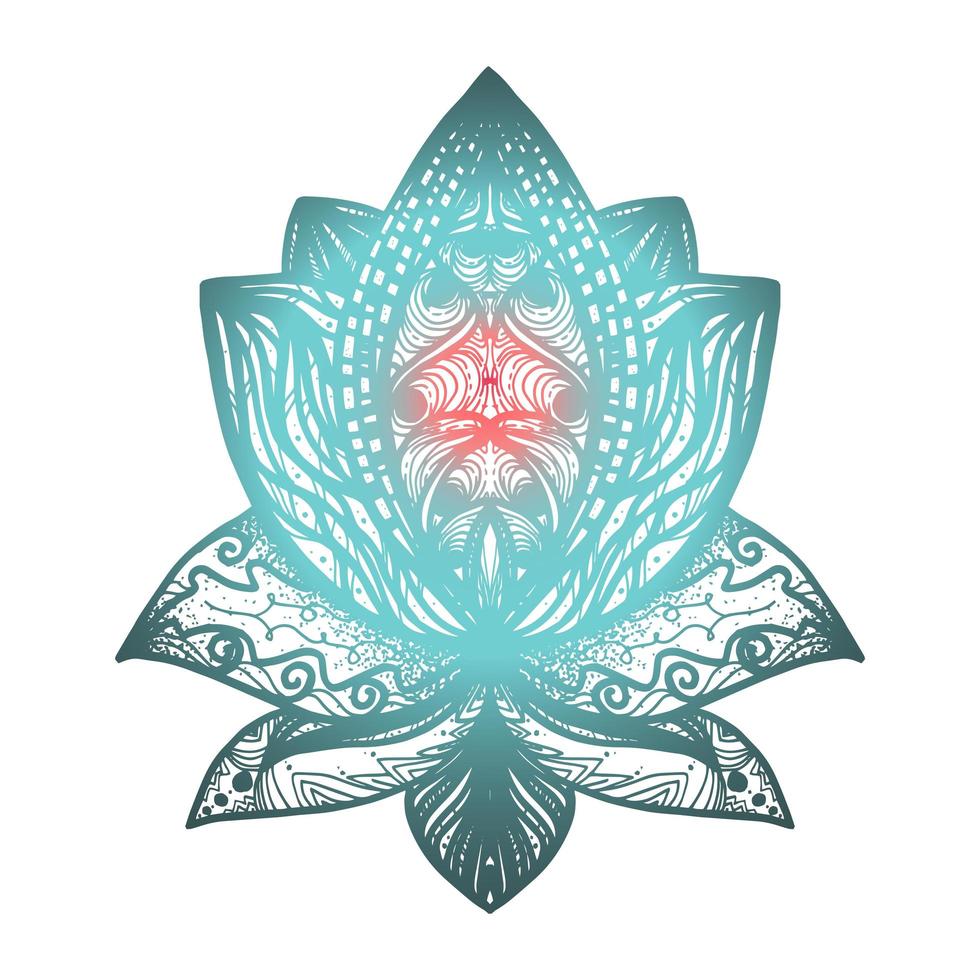 Flower Lotus Tattoo vector