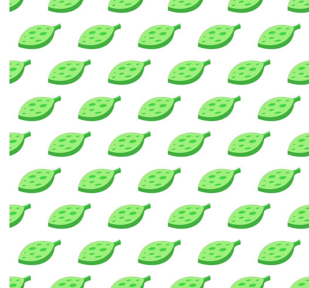 Ornate leaves seamless color vector pattern