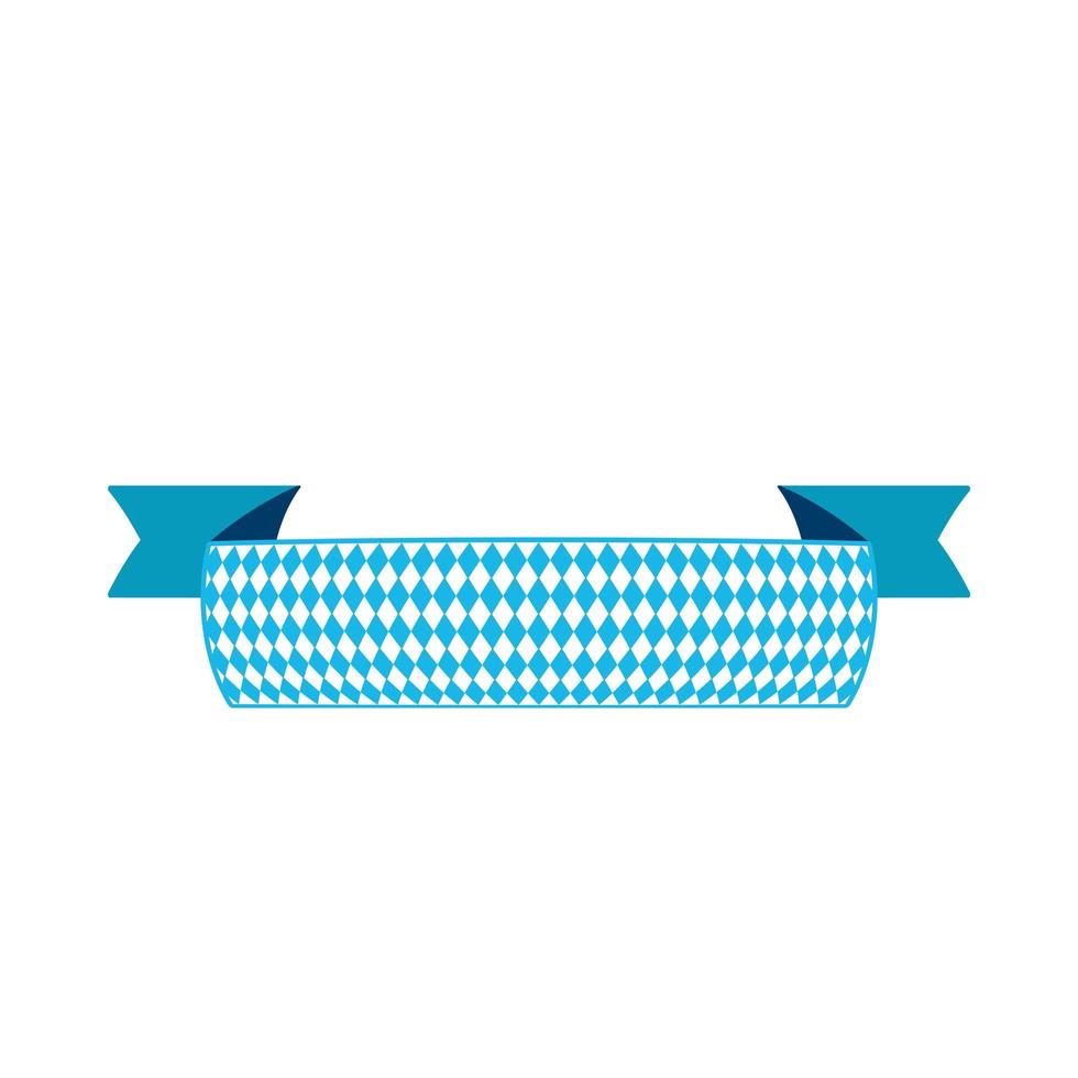 Oktoberfest simple ribbon for banner and headline vector