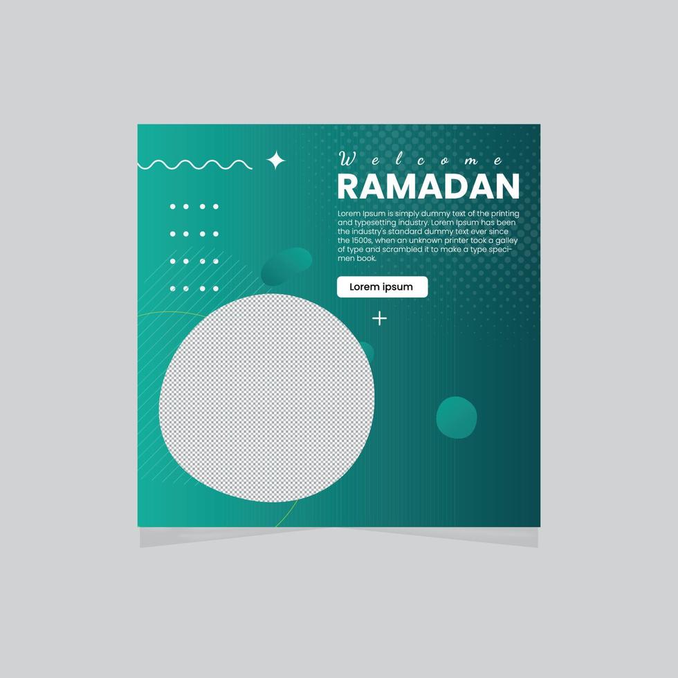 banners de redes sociales de ramadán vector