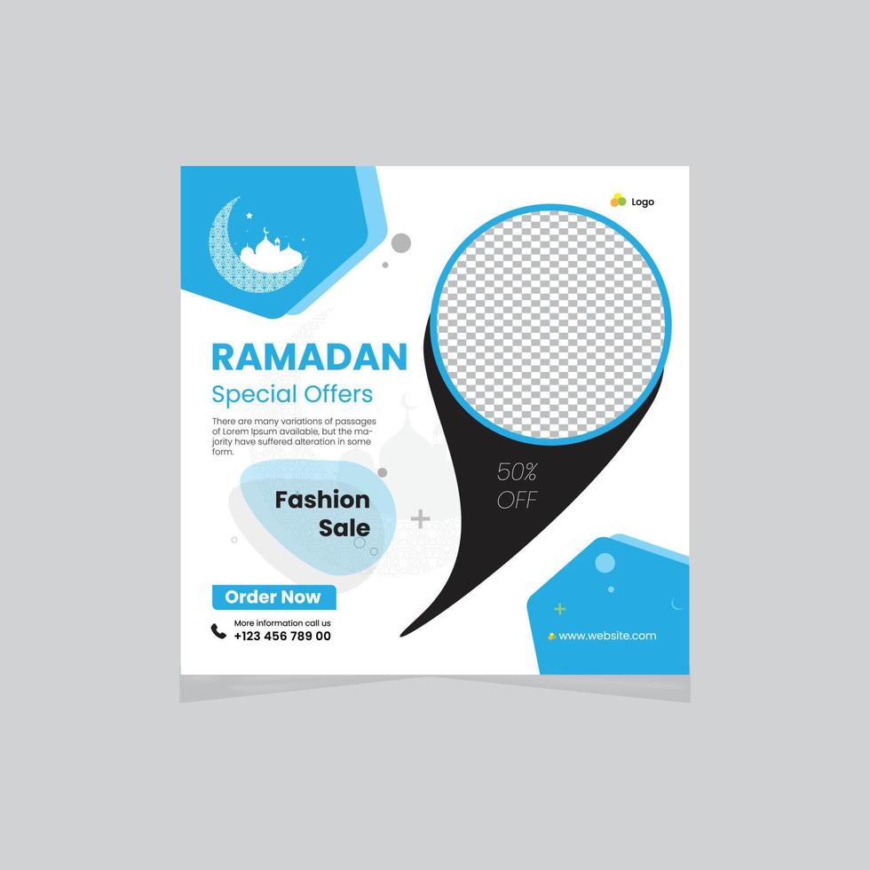 Ramadan Social Media Banners vector