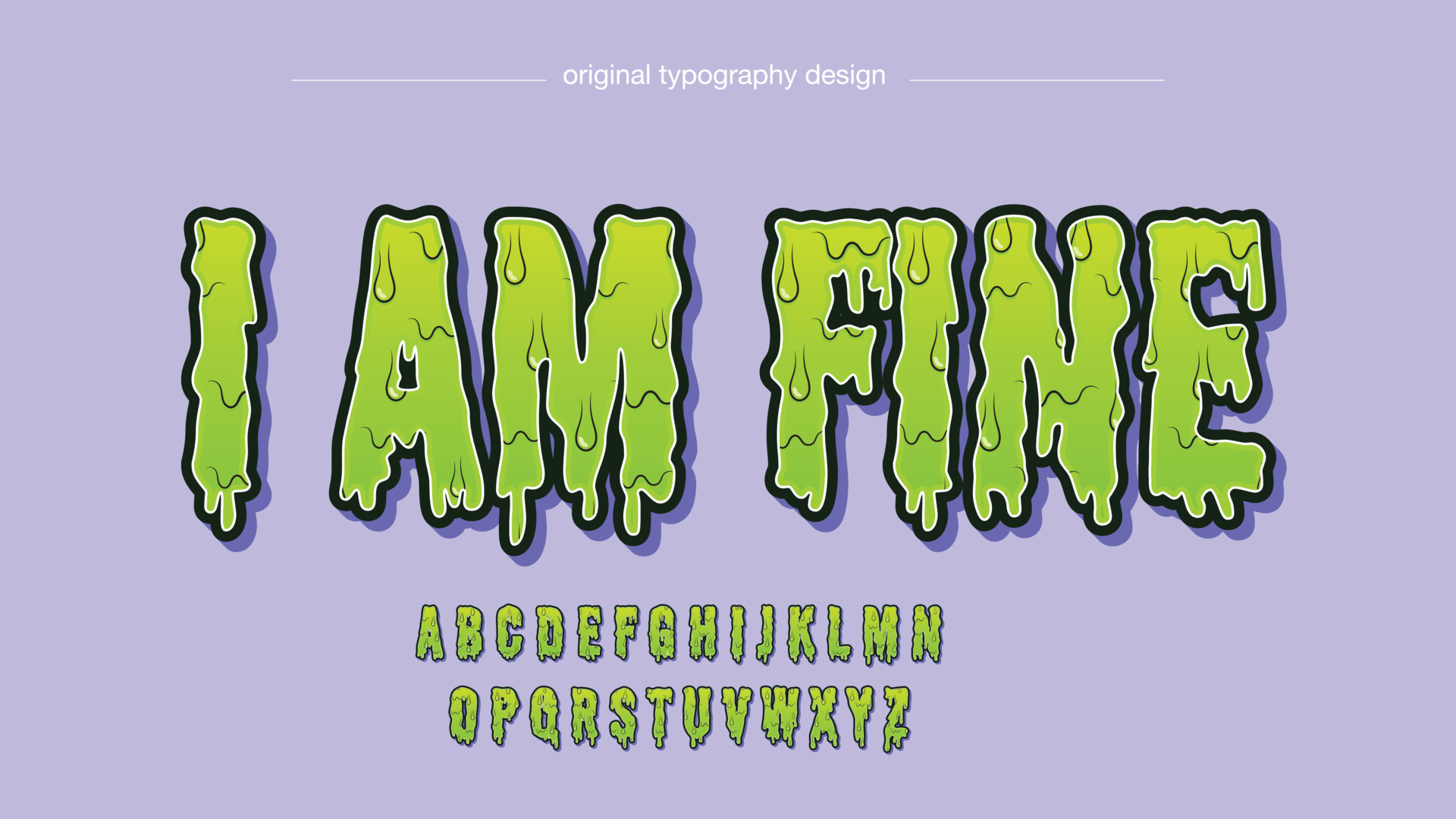 Zombie Text. Green Terrible Letter And Brains. Horror Lettering