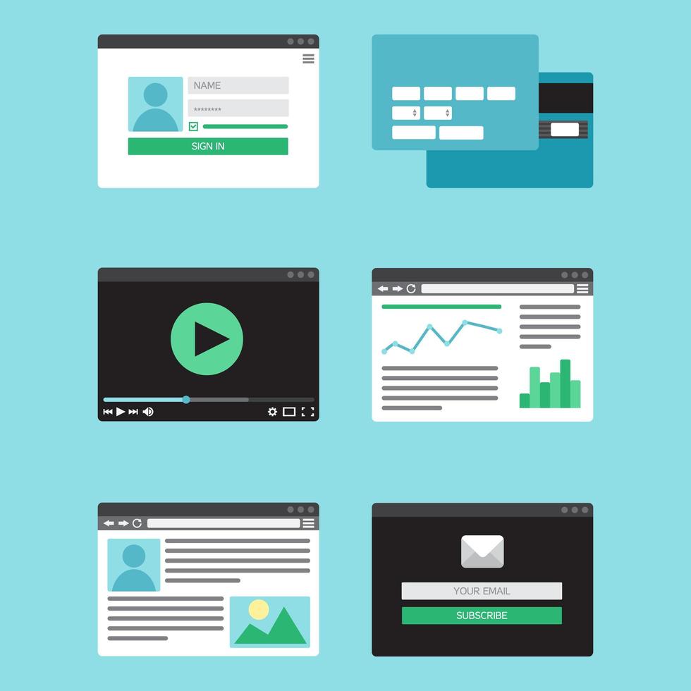 Web Template Form vector