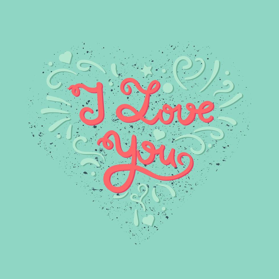 Valentine and wedding love card vector