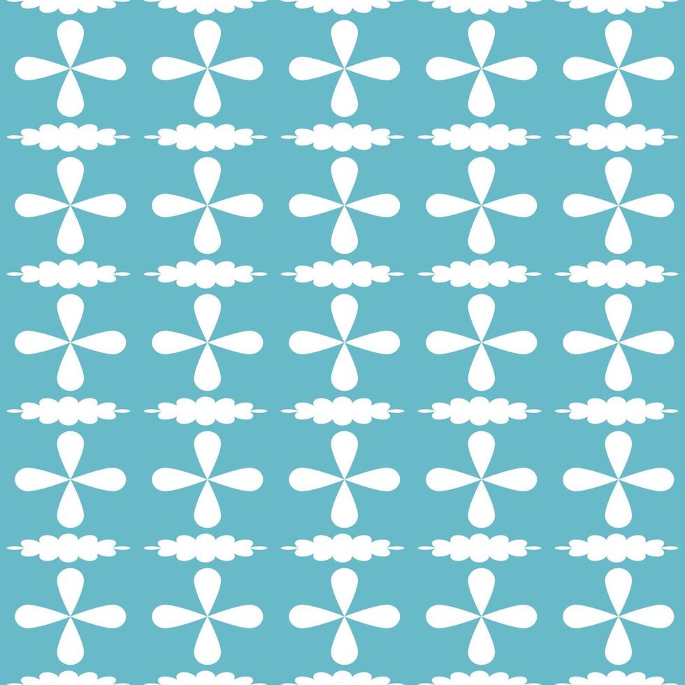 geometric seamless abstract pattern on blue background vector