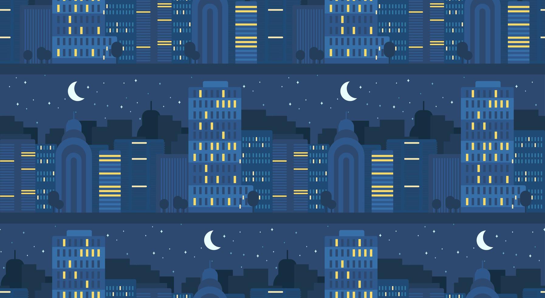 City Seamless Pattern vector