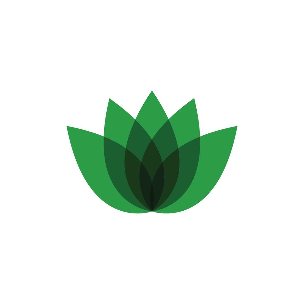 logo de hoja verde vector