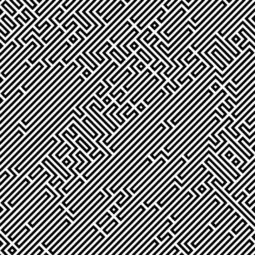 detailed abstract maze pattern background vector