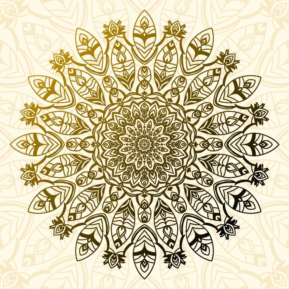 abstract boho mandala circular decorative vector design element