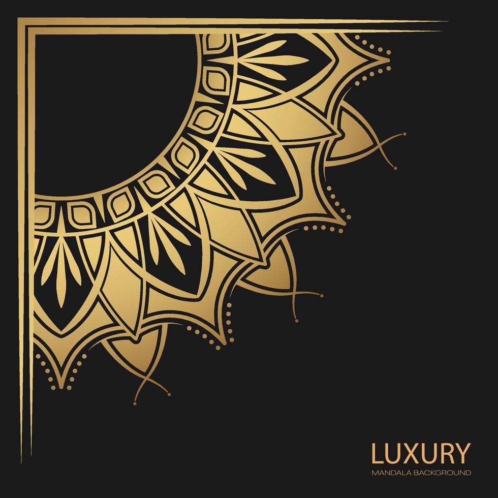 Luxury mandala background, vector design